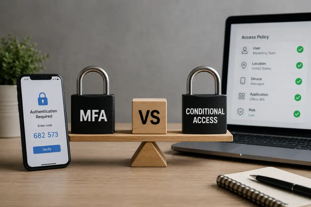 MFA vs Conditional Access: What Does Your Small Business Actually Need? MFA vs Conditional Access